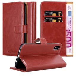 iPhone XS MAX lommebokdeksel etui (rød)