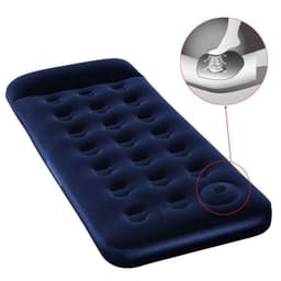 Bestway Luftmadrass med inbyggd fotpump flockad185 x 76 x 28 cm