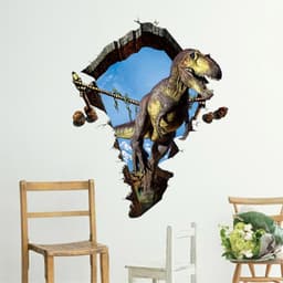 60x90 cm 3D Dinosaur Wall Decal PVC Sticker Vægdekoration