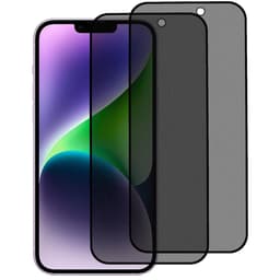 för iPhone 15 Plus Härdat glas 180-graders anti-spion Privacy 2st