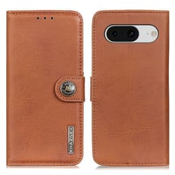 KHAZNEH Google Pixel 8 Plånboksfodral - Brun