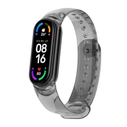 Myk TPU fargeskiftende klokkeremserstatning for Xiaomi Mi Band 8 Gjennomsiktig