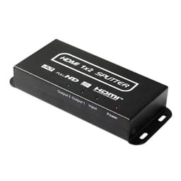 1x2 HDMI splitter stöder 4K / 2K 3D-effekt Sort