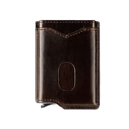 Automatisk RFID-korthållare i aluminiumlåda Mörkbrun