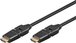Goobay Høyhastighets HDMI™ 360°-kabel med Ethernet