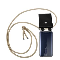 Nokia 5 2017 Deksel med Halskjede (brun)