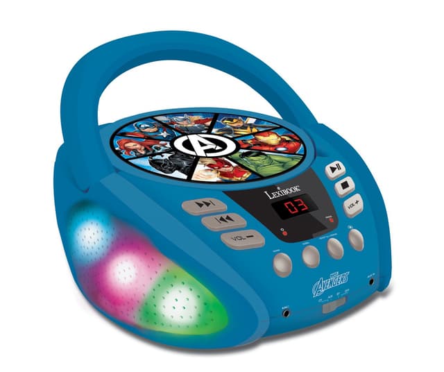 Avengers Bluetooth CD-spelare med ljuseffekter