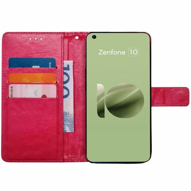 Plånboksfodral 3-kort Asus Zenfone 10 - Rosa
