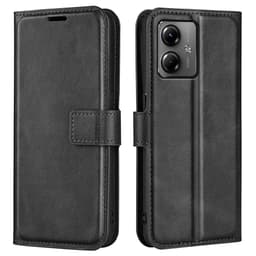 SKALO Motorola Moto G14 Premium Plånboksfodral - Svart