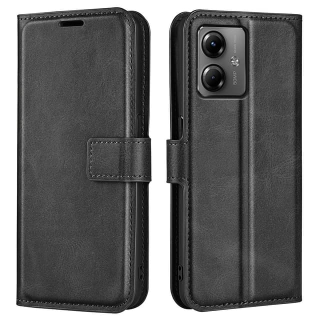 SKALO Motorola Moto G14 Premium Plånboksfodral - Svart