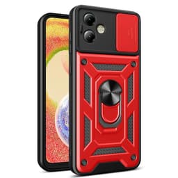 SKALO Motorola Moto G14 Armor hybridi metallirengas kameran liukusäädin - - Punainen