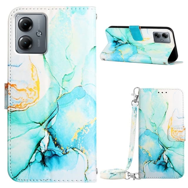 SKALO Motorola Moto G14 Marmori 3D Lompakkokotelo
