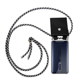 Nokia 5 2017 Deksel med Halskjede (blå)