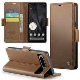 CASEME Plånboksfodral till Pixel 8 Pro - Brun