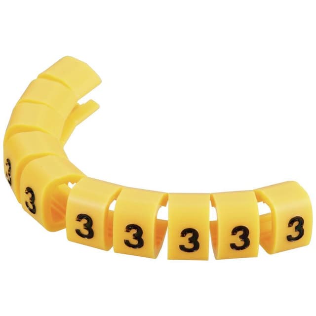 TRU COMPONENTS TC-MB2/3203 Mærkningsclip Påtrykt 3