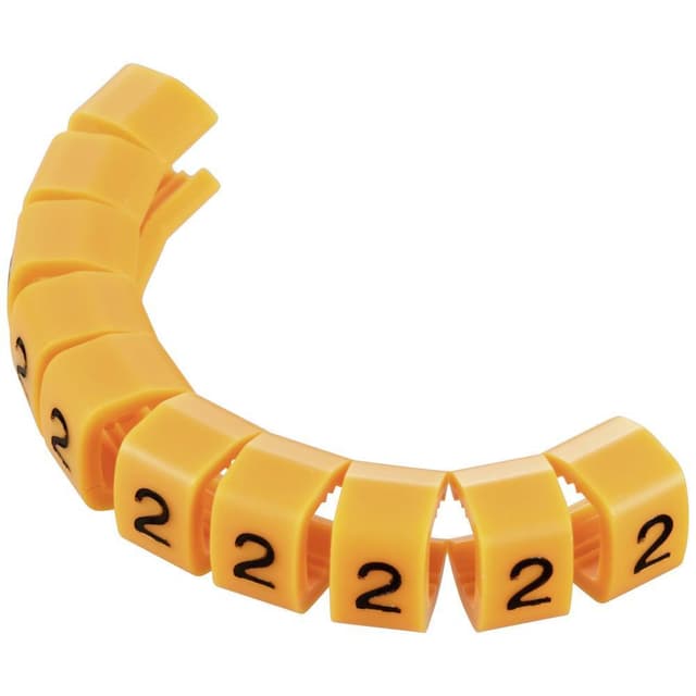 TRU COMPONENTS TC-MB2/2203 Mærkningsclip Påtrykt 2