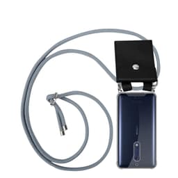 Nokia 5 2017 Deksel med Halskjede (grå)