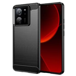 Børstet silikone cover Xiaomi 13T - Sort