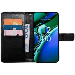 Lompakkokotelo 3-kortti Nokia G42 - Musta