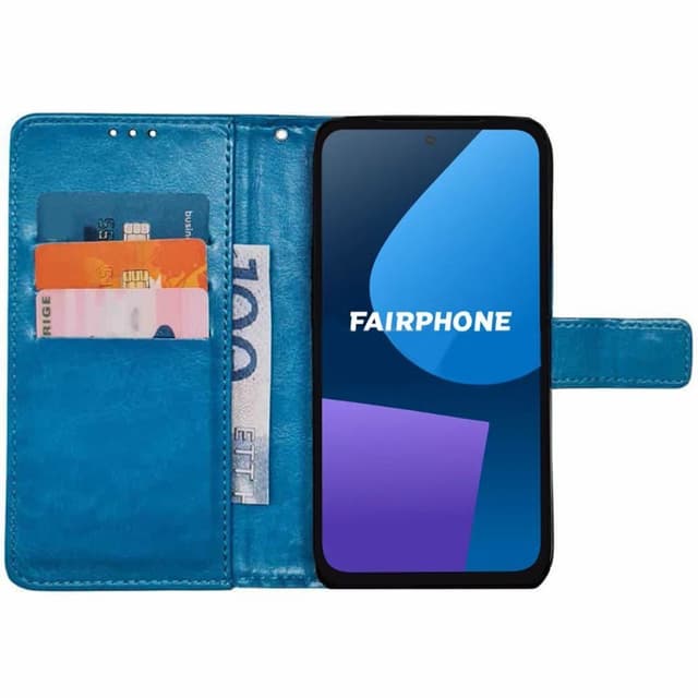 Plånboksfodral 3-kort Fairphone 5 - Ljusblå