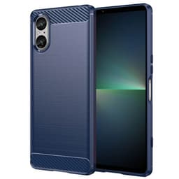 Børstet silikondeksel Sony Xperia 5 V - Blå