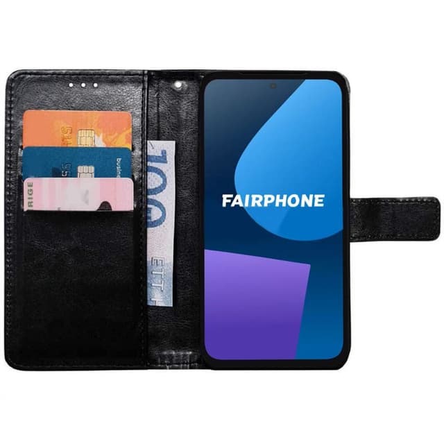 Plånboksfodral 3-kort Fairphone 5 - Svart