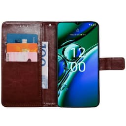 Lommebokdeksel 3-kort Nokia G42 - Brun