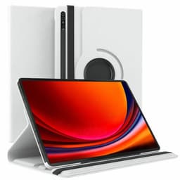 360° roterbar deksel Samsung Galaxy Tab S9 Plus 12.4 - Hvit