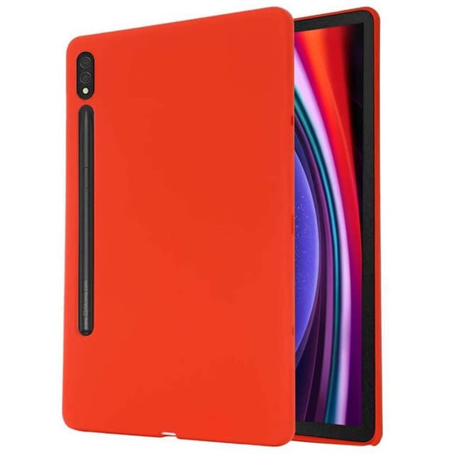 Liquid silikon skal Samsung Galaxy Tab S9 Ultra 14.6 - China Red