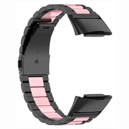Armbånd rustfrit stål Fitbit Charge 6 - Sort/pink