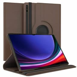 360° roterbar deksel Samsung Galaxy Tab S9 Ultra 14.6 - Brun