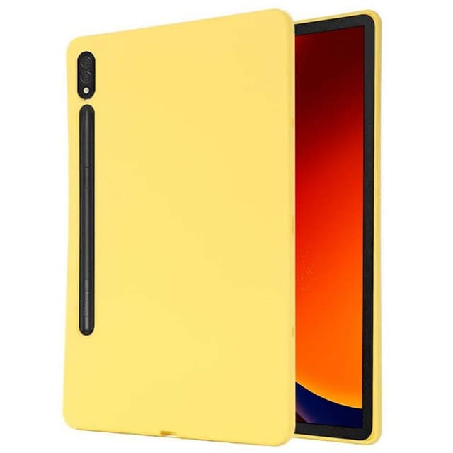 Liquid silikondeksel Samsung Galaxy Tab S9 Plus 12.4 - Gul
