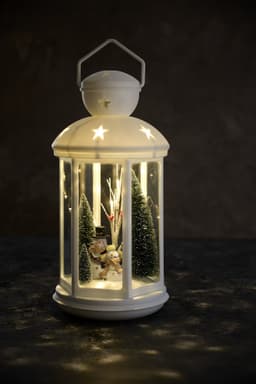 Ljuslykta Jul - Roterande LED-ljus 42cm hög