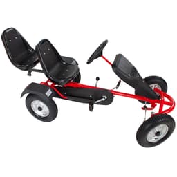 tectake Gokart 2-sits - röd