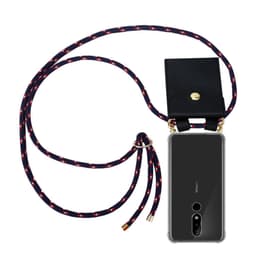 Nokia 5.1 PLUS / X5 Deksel med Halskjede (blå)
