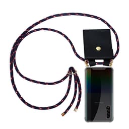 Samsung Galaxy A90 5G Deksel med Halskjede (blå)