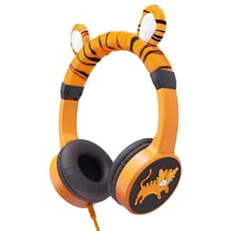 Charlie the Tiger Pelsede høretelefoner med ledning til børn
