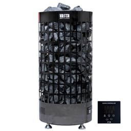 Vasta Sähkökiuas Ignite 6kw, musta teräs, erillinen, 5-8m3