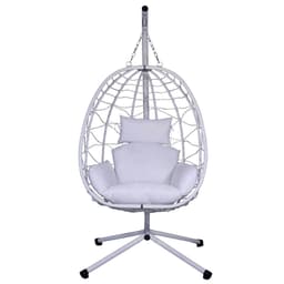 Lykke Hengestol Egg Stol, hvit