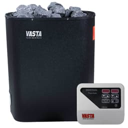 Vasta Elektrisk saunaovn Blaze 8kw, separat styring, 7-12m3, sort