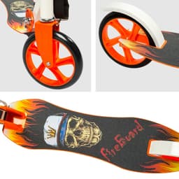 Løbehjul foldbar - orange