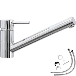 Blandebatteri kjøkken / svingbart - grå