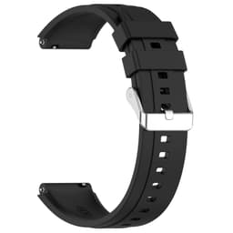 Silikonarmband för 18 mm Huawei GT4 46 mm/GT Runner/GT3 SE Svart