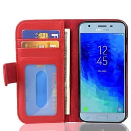 Samsung Galaxy J3 2017 lommebokdeksel case (rød)