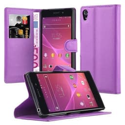 Sony Xperia Z2 Suojakuori Lompakkokotelo (Violetti)