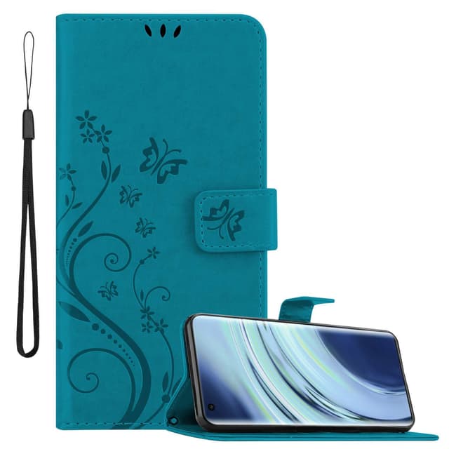 Xiaomi Mi 11 5G lommebokdeksel Blomster deksel (Blå)