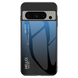 SKALO Google Pixel 8 Pro Gradientti karkaistu lasi TPU-suojakuori - Sininen