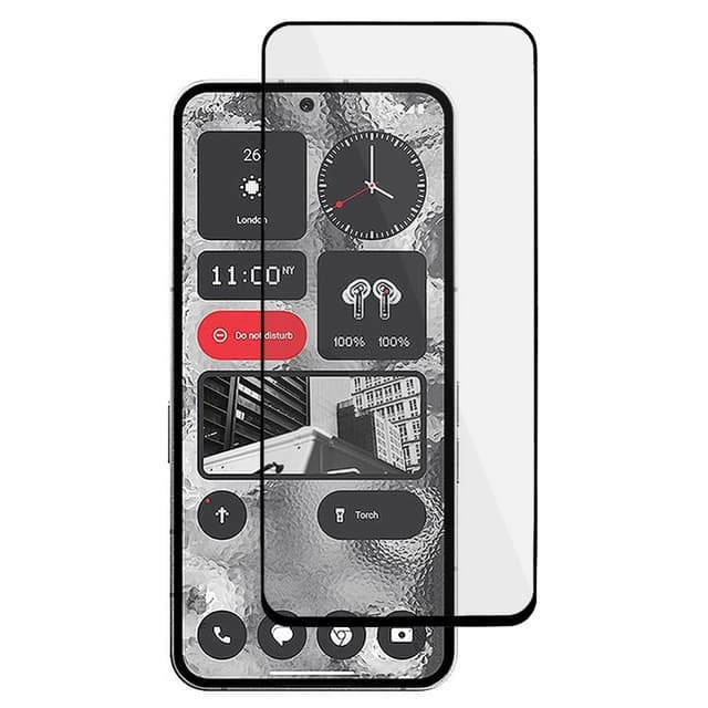 2-PACK SKALO Nothing Phone (2) Heltäckande Skärmskydd Härdat Glas - Svart