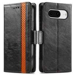SKALO Google Pixel 8 CASENEO 002 Series Premium PU-Läder Plånbok - Svart