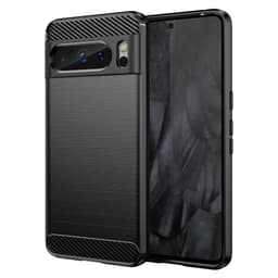 SKALO Google Pixel 8 Pro Armor Carbon Iskunkestävä TPU suojakuori - Musta